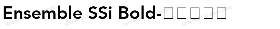 Ensemble SSi Bold字体转换